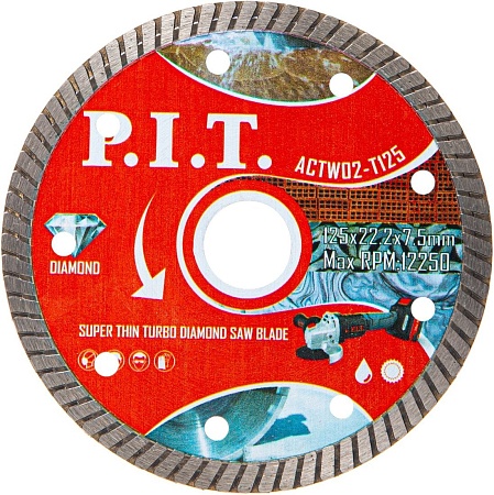 Отрезной диск алмазный P.I.T. ACTW02-T125