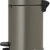 Brabantia Pedal Bin NewIcon 3 л (платиновый)