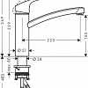 Смеситель Hansgrohe M411-H160 73885000 (хром)