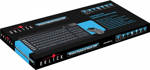 Мышь + клавиатура Oklick 220 M Wireless Keyboard & Optical Mouse