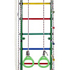 Детский спортивный комплекс Формула здоровья Стелла пристенный (зеленый/радуга)