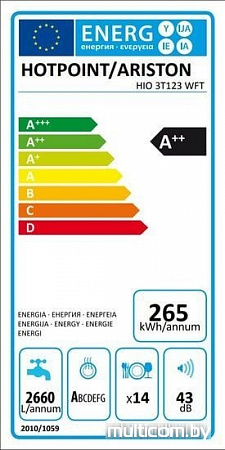 Посудомоечная машина Hotpoint-Ariston HIO 3T123 WFT