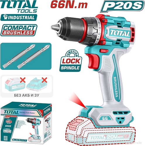 Дрель-шуруповерт Total TDLI206681 (без АКБ)