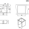 Кухонная мойка Granula GR-5151 (графит матовый)