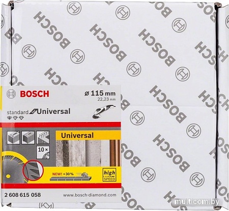 Отрезной диск алмазный Bosch Standard Universal 2608615057
