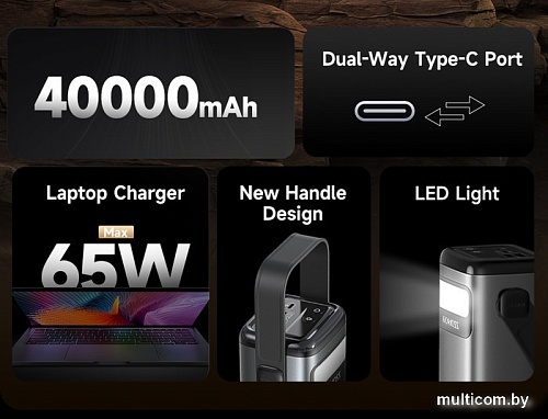 Внешний аккумулятор Romoss PMT40 Pro 40000mAh (черный)