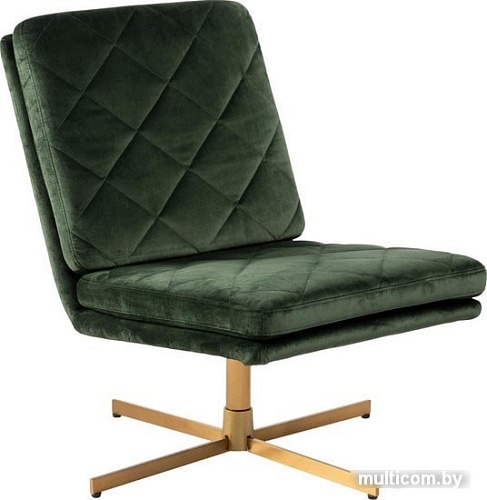 Интерьерное кресло Actona Carrera 0000078611 (зеленый/металл латунь)