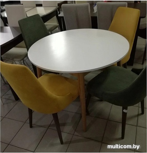 Кухонный стол Мебель-класс Зефир (белый/Р43)