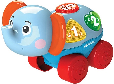 Развивающая игрушка Азбукварик Музыкальная каталочка. Слоненок 2642