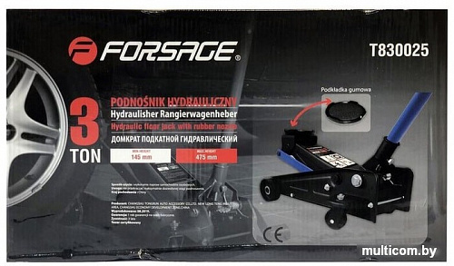 Подкатной домкрат FORSAGE F-T830025 3т