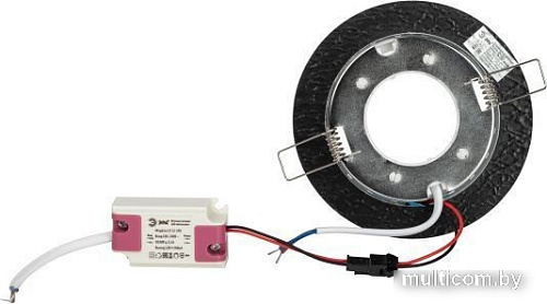 Точечный светильник ЭРА DK LD51 WH/BK GX53 Б0057464 (белый/черный) 