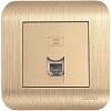 Розетка телефонная Luxar Deco RJ-11 10.048.05 (шампань)
