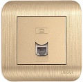Розетка телефонная Luxar Deco RJ-11 10.048.05 (шампань)