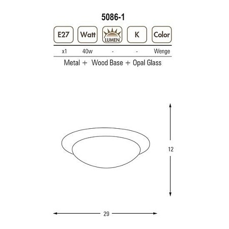 Люстра-тарелка Ozcan Luksor 5086-2