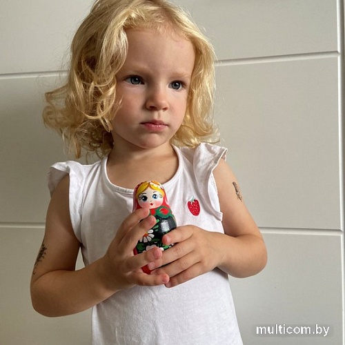 Развивающая игра Брестская Матрешка С цветами лилии и ромашки (набор 5 шт)