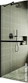 Душевая стенка MaybahGlass 195x109 MGD-708-6у (прозрачное стекло/черный)
