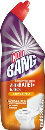 Средство для унитаза Cillit Bang АнтиНалет+блеск Сила цитруса 450 мл