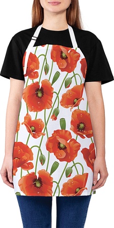 Фартук JoyArty Бескрайние маки ap_11900