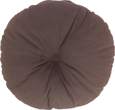 Декоративная подушка Sled Круглая 40x40x10 (коричневый)