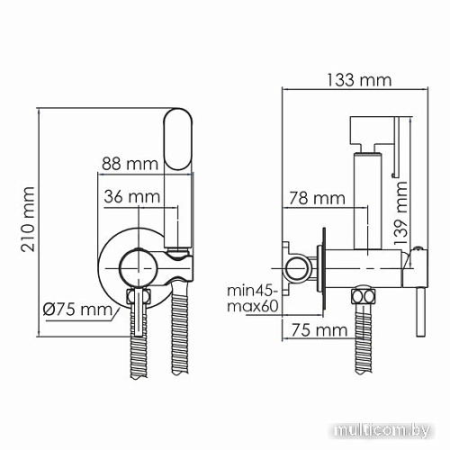 Гигиенический душ Wasserkraft A70638