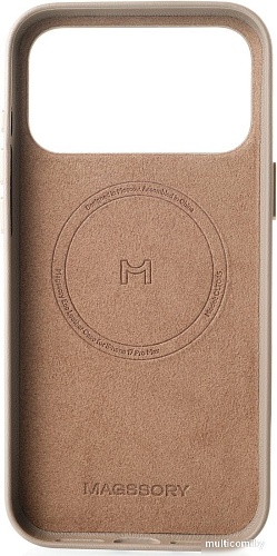 Magssory Eco-Leather Case для iPhone 17 Pro Max Latte CLT045l