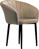 Стул с подлокотниками Памир Версаль F08 Поворотный (бежевый/черная опора)