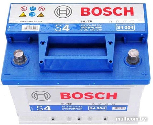 Автомобильный аккумулятор Bosch S4 004 (56 409054) 60 А/ч