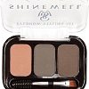Тени для бровей Shinewell Набор для моделирования №2 BSK1-02 (светло-коричневый/графит/темно-коричневый)