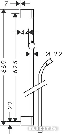 Душевой гарнитур Hansgrohe Unica 26503000