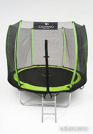 Батут Calviano Outside Master Green 252 см - 8ft (внешняя сетка, с лестницей)