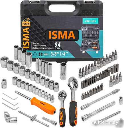 Универсальный набор инструментов ISMA 4941-5DS (94 предмета)