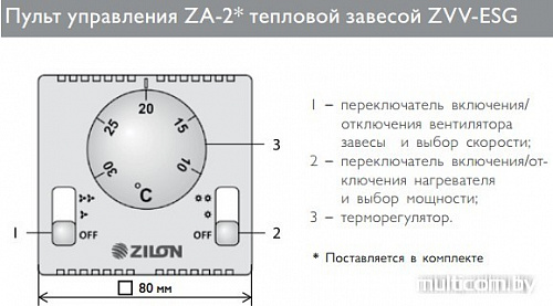 Тепловая завеса ZILON ZVV-1.5E9SG