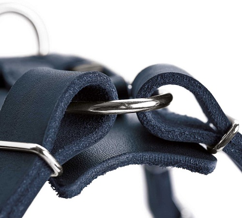 Ошейник Hunter Harness Aalborg 63-90/M-L 68375 (темно-синий)