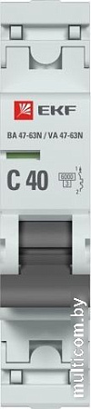 Выключатель автоматический EKF PROxima ВА 47-63N 1P 40А (C) 6кА M636140C
