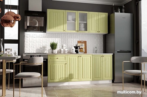 Готовая кухня МебельЭра Хозяюшка 1.8 (фисташка)