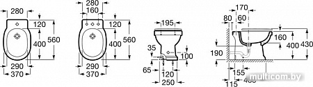 Биде Roca Carmen 3570A4000