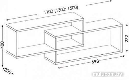 Полка Senira Прыгажуня 150