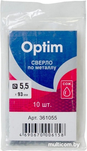 Набор оснастки Optim 361055 (10 предметов)