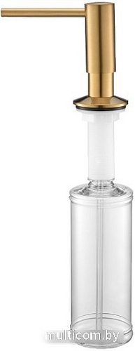 Дозатор для моющего средства Paulmark Decus D004-BG (брашированное золото)
