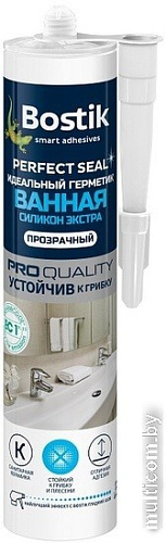 Герметик Bostik Perfect Seal Ванная Силикон Экстра (280 мл, прозрачный)