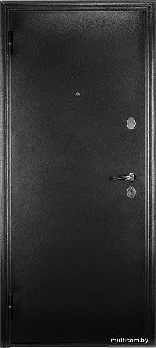 Металлическая дверь Guard Классика MG60 87х205 правая (черное серебро/белый ясень)