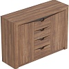 Тумба Мебельград Соренто с 4 ящиками и 2 дверцами (дуб стирлинг-кофе структ.мат.)