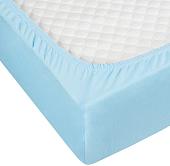 Постельное белье Миланика Голубой 180x200 (трикотаж)