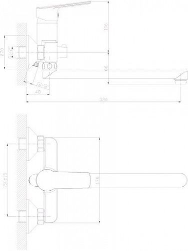 Смеситель Decoroom DR38043