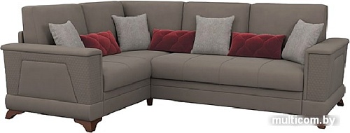 Угловой диван Нижегородмебель Самсон ТД 182 (левый, велутто 22/ватсон 04/форма 10/силкшайн 52)