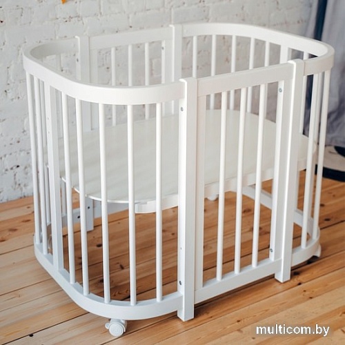 Кроватка-трансформер Dreams Smart 1521 (белый)