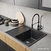 Кухонная мойка Mixline ML-GM26 552076 (черный)