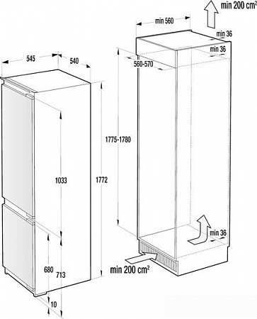 Холодильник Gorenje NRKI2181A1