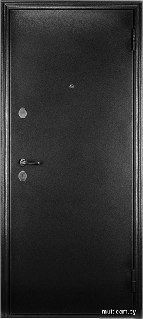 Металлическая дверь Guard MG60 МДФ 97х205 правая (черное серебро/белый ясень)