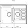 Кухонная мойка GranFest QUARZ Z-21K (черный)